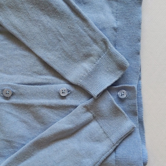 joe fresh blue knit cotton blend cardigan sweater 3T toddler girls - Picture 4 of 6